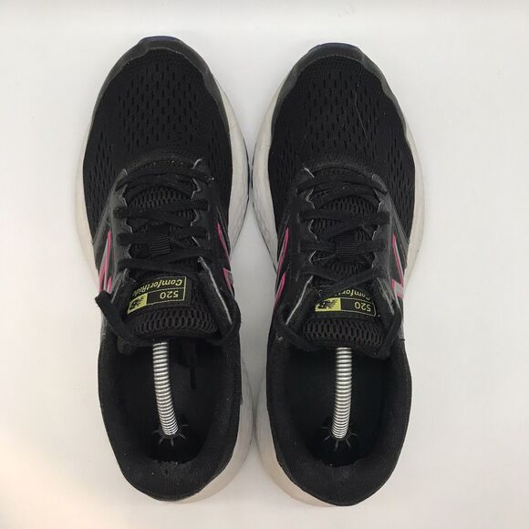 New Balance 520 V5 Comfort Ride Women's 9.5 W520CP5 Black & Pink Running Shoes - Picture 6 of 13